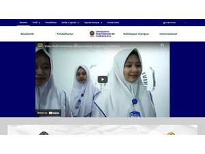 Muhammadiyah University of Tasikmalaya's Website Screenshot