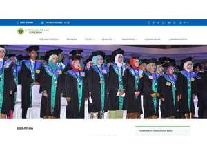 Nahdlatul Ulama University of Cirebon's Website Screenshot