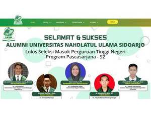 Nahdlatul Ulama University of Sidoarjo's Website Screenshot