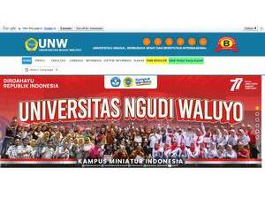 Ngudi Waluyo University's Website Screenshot