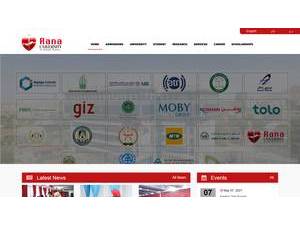 Rana University's Website Screenshot