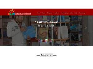 Mashal University's Website Screenshot