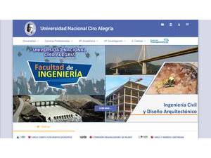 Ciro Alegría National University's Website Screenshot