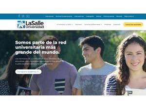 La Salle University, Peru's Website Screenshot