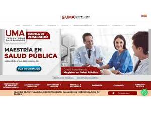 María Auxiliadora University's Website Screenshot