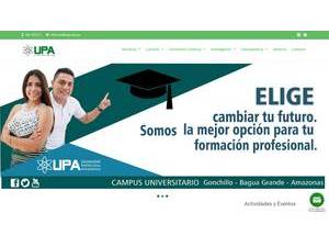 Polytechnic University of the Amazon's Website Screenshot