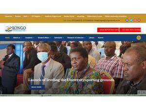 Rongo University's Website Screenshot