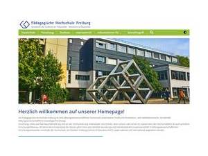 Freiburg University of Education's Website Screenshot