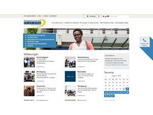 Pädagogische Hochschule Heidelberg's Website Screenshot