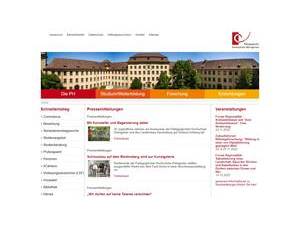 University of Education Weingarten's Website Screenshot
