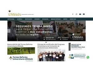 National University of San Antonio de Areco's Website Screenshot