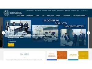 Azerbaijan State University of Economics's Website Screenshot