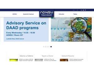Azerbaycan Dövlet Neft ve Senaye Universiteti's Website Screenshot