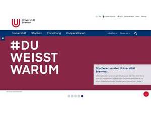 University of Bremen's Website Screenshot