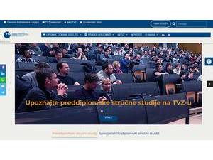 Polytechnic of Zagreb's Website Screenshot