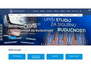 Polytechnic Lavoslav Ružicka Vukovar's Website Screenshot