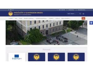 University of Slavonski Brod's Website Screenshot