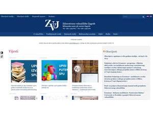 University of Applied Health Sciences, Zagreb's Website Screenshot