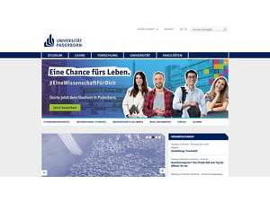 Universität Paderborn's Website Screenshot