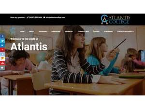Atlantis College's Website Screenshot