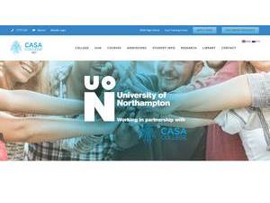 Κολλέγιο Casa's Website Screenshot