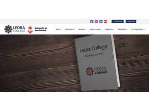 Ledra College's Website Screenshot