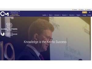 CIM-Cyprus Business School's Website Screenshot