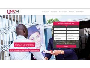 UNICAF University, Malawi's Website Screenshot