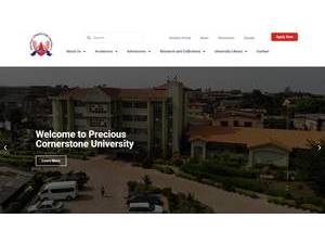 Precious Cornerstone University's Website Screenshot