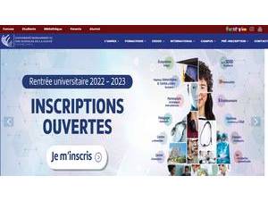 Université Mohammed VI des Sciences de la Santé's Website Screenshot