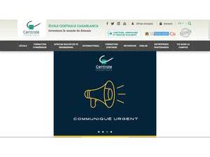المدرسة المركزية للدار البيضاء's Website Screenshot