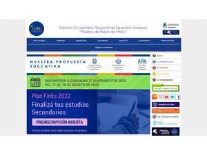 Universitad Nacional de Derechos Humanos Madres de Plaza de Mayo's Website Screenshot