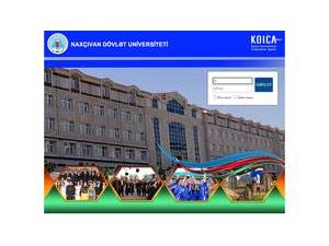 Naxçıvan Dövlət Universiteti's Website Screenshot
