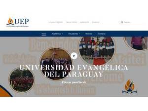 Evangelical University of Paraguay's Website Screenshot