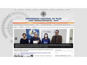 National University of Pilar's Website Screenshot