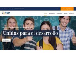 Universidad Nordeste del Paraguay's Website Screenshot