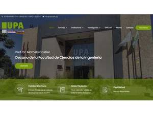 Universidad Paraguayo Alemana's Website Screenshot