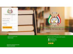 Guaira Private University's Website Screenshot
