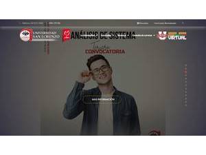 San Lorenzo University's Website Screenshot