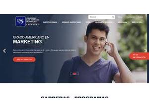 San Ignacio de Loyola University's Website Screenshot
