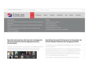 Canindeyú National University's Website Screenshot
