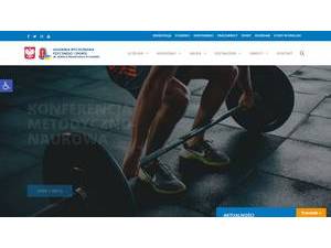 Academy of Physical Education and Sport Jedrzej Sniadecki's Website Screenshot