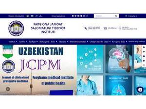 Fergana Public Health Medical Institute's Website Screenshot