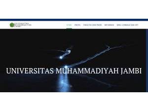 Muhammadiyah University of Jambi's Website Screenshot