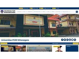 PGRI Wiranegara University's Website Screenshot