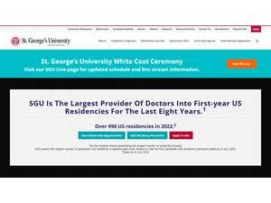 St. George's University's Website Screenshot