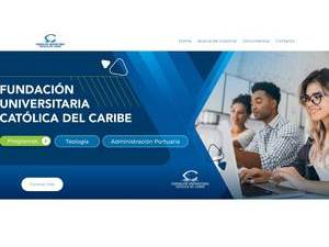Fundación Universitaria Católica del Caribe's Website Screenshot