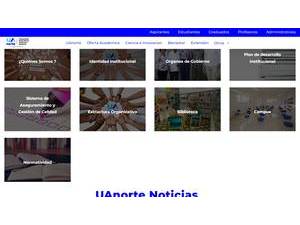 Corporación Universitaria Autónoma del Norte's Website Screenshot