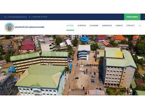 Université Kofi Annan de Guinée's Website Screenshot