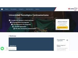 Central American Technological University's Website Screenshot